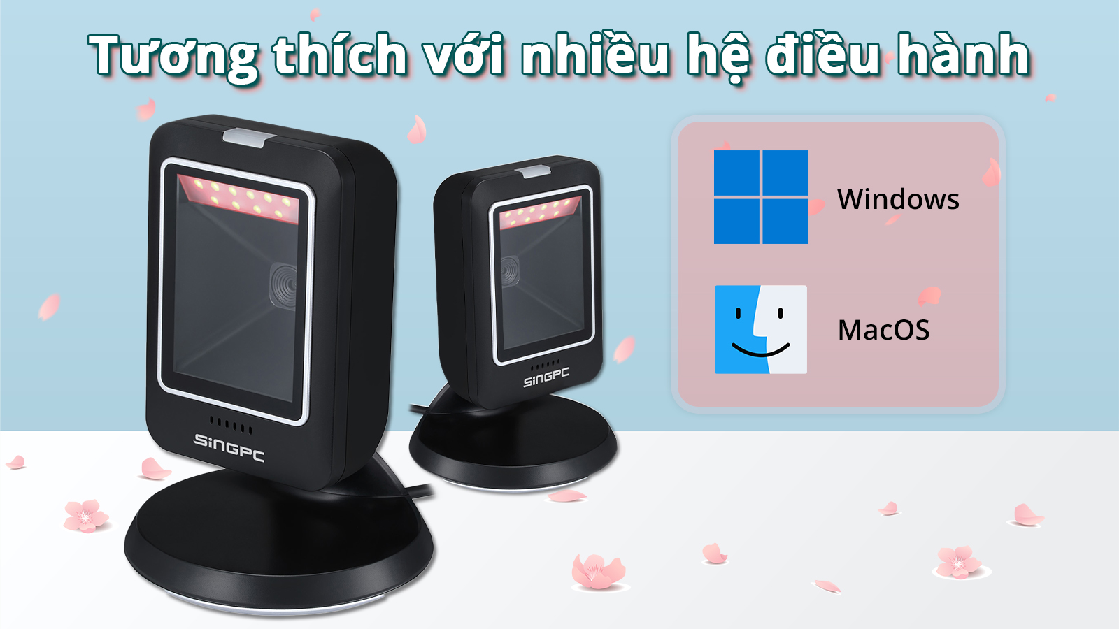 Máy quét mã vạch 2D SingPC Scan-2800U có dây